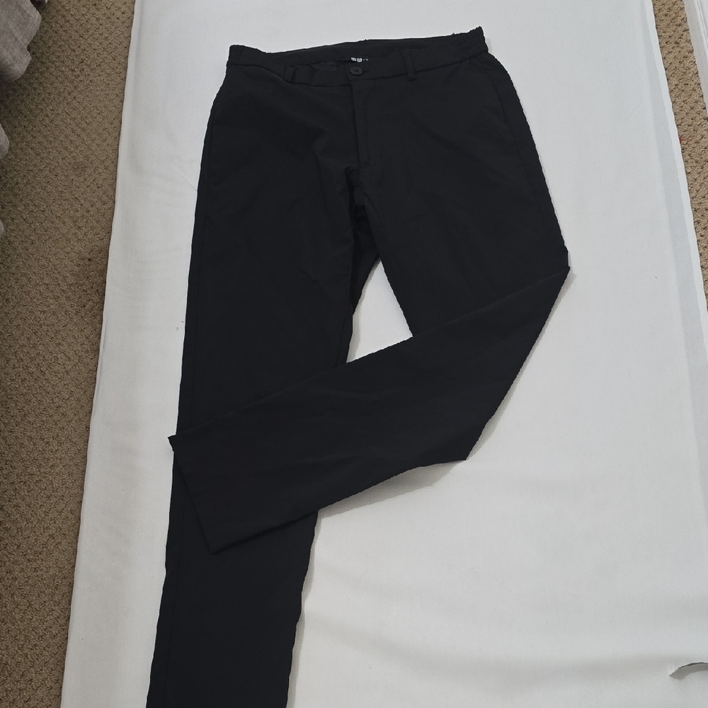 Uniqlo × Theory Men's Black Slim Fit Dress‎ Pants S